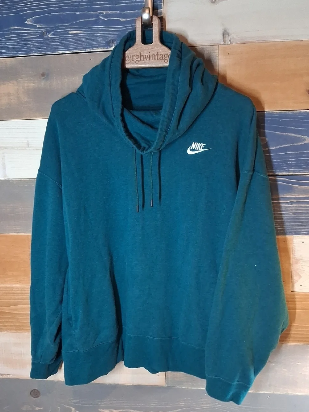 Nike Womens Teal Oversized Hoodie 1X